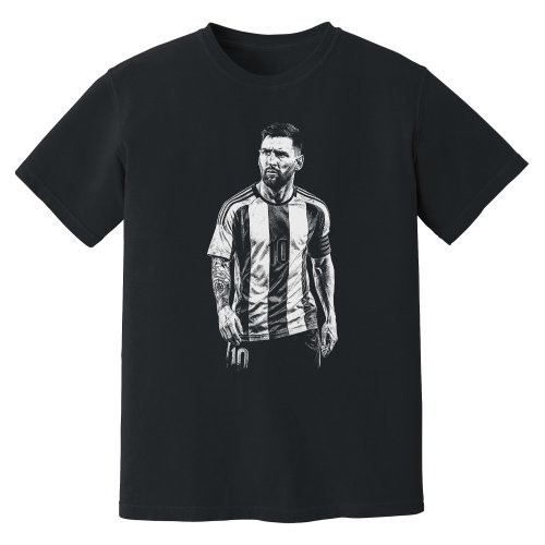 Messi Argentina Phantom Graphic Tee - Black