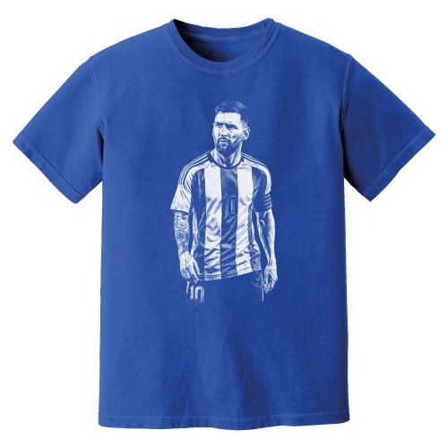 Messi Argentina Phantom Graphic Tee - Blue