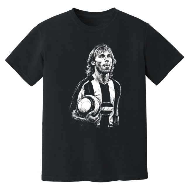 Nedved Juventus Phantom Graphic Tee - Black