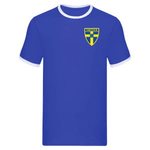 Sweden Logo Ringer Tee (Blue)