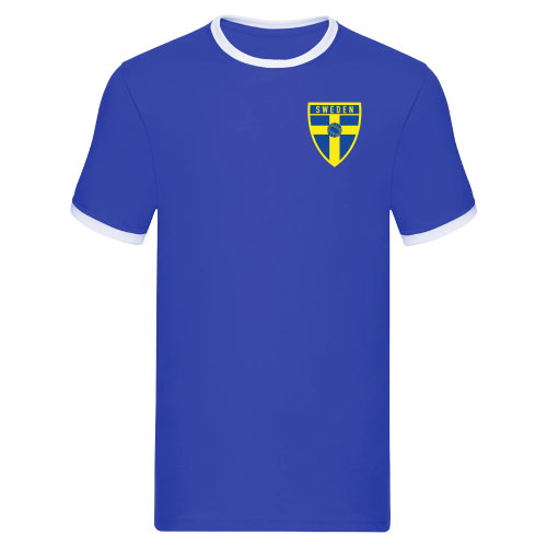 Sweden Logo Ringer Tee (Blue)