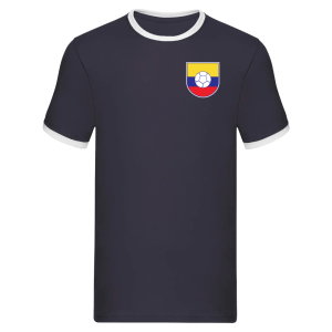 Colombia Logo Ringer Tee (Navy)