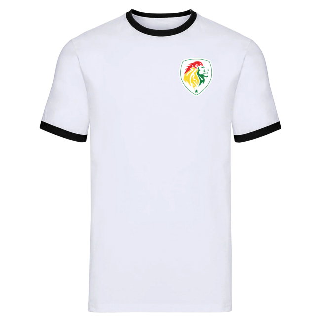 Senegal Logo Ringer Tee (White)