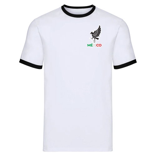 Mexico Logo Ringer Tee (White)