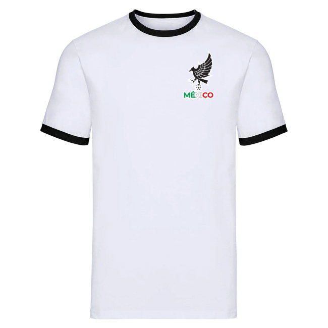 Mexico Logo Ringer Tee (White)