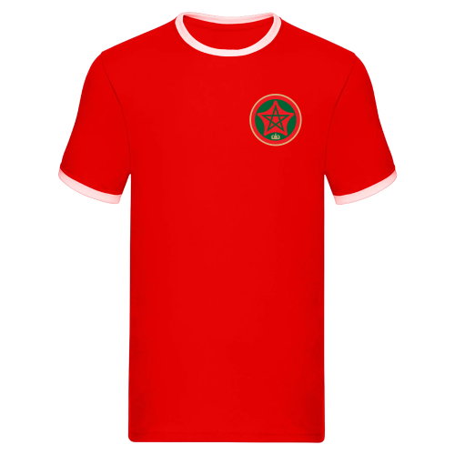Morocco Logo Ringer Tee (Red)