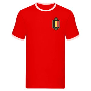 Belgium Logo Ringer Tee (Red)