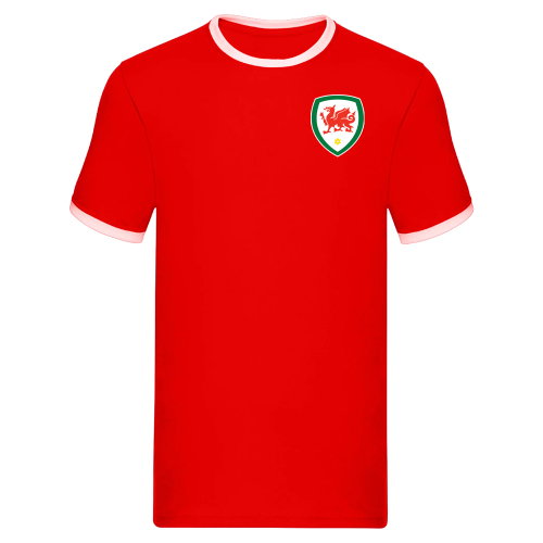 Wales Logo Ringer Tee (Red)