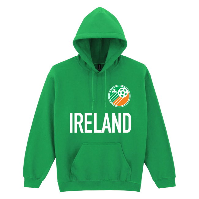 Ireland Logo & Text Hoody (Green)