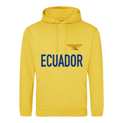 Ecuador National Team Text Hoodie (Yellow)