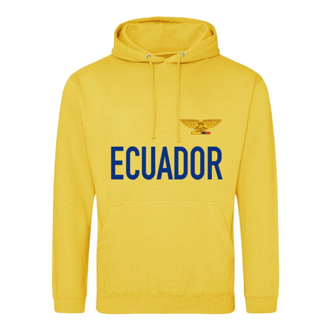Ecuador National Team Text Hoodie (Yellow)
