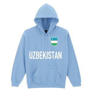 Uzbekistan National Team Text Hoodie (Sky Blue)