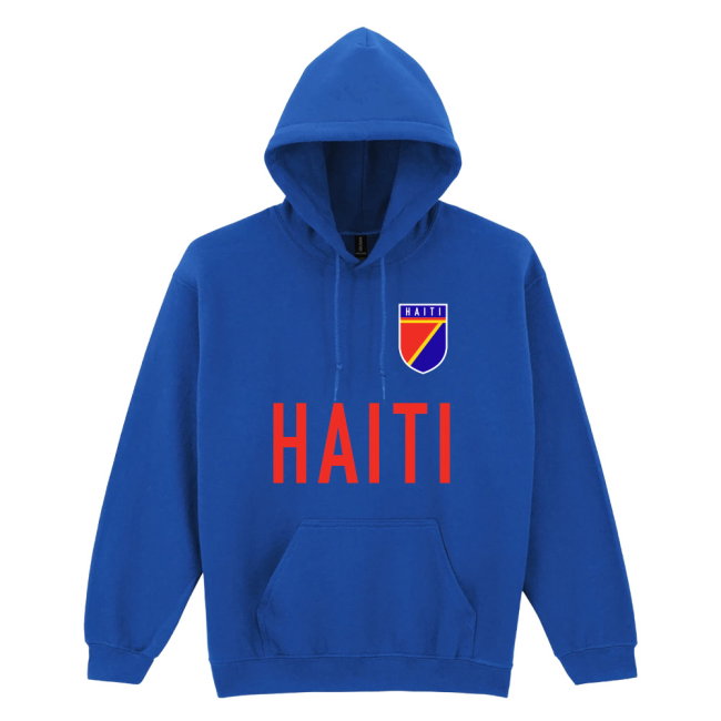 Haiti National Team Text Hoodie (Blue)