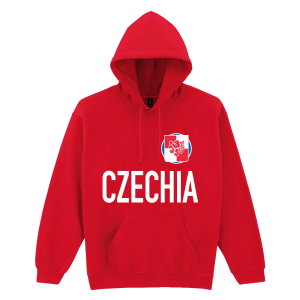 Czechia National Team Text Hoodie (Red)