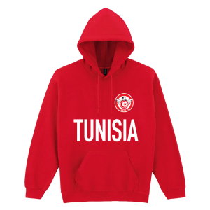Tunisia National Team Text Hoodie (Red)