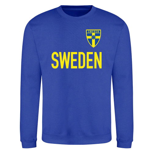 Sweden National Team Text Sweatshirt (Blue)
