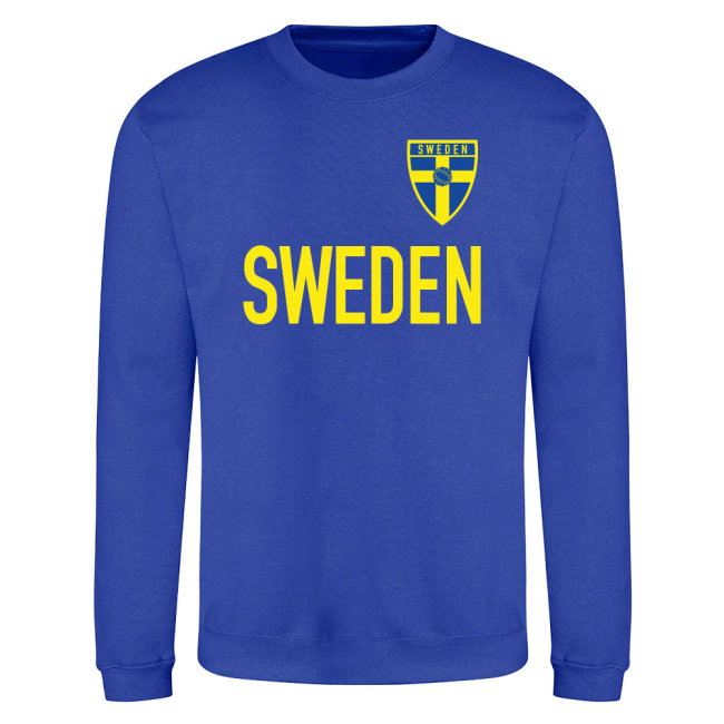 Sweden National Team Text Sweatshirt (Blue)