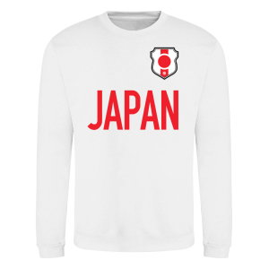 Japan National Team Text Sweatshirt (White)