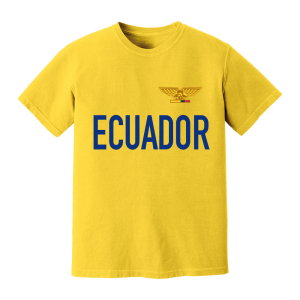 Ecuador National Team Text T-Shirt (Yellow)