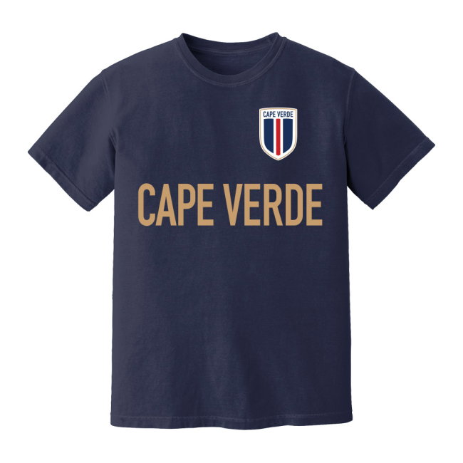 Cape Verde National Team Text T-Shirt (Navy)
