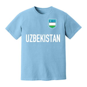 Uzbekistan National Team Text T-Shirt (Sky Blue)