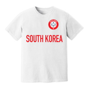 South Korea National Team Text T-Shirt (White)