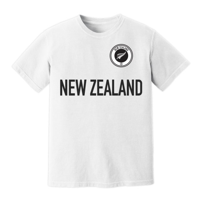 New Zealand National Team Text T-Shirt (White)