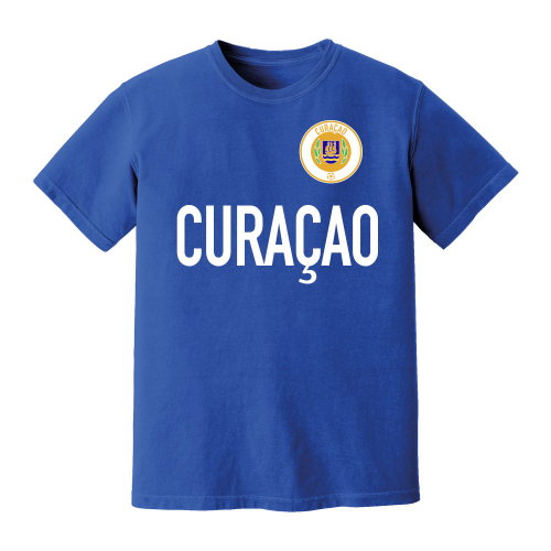 Curacao National Team Text T-Shirt (Blue)