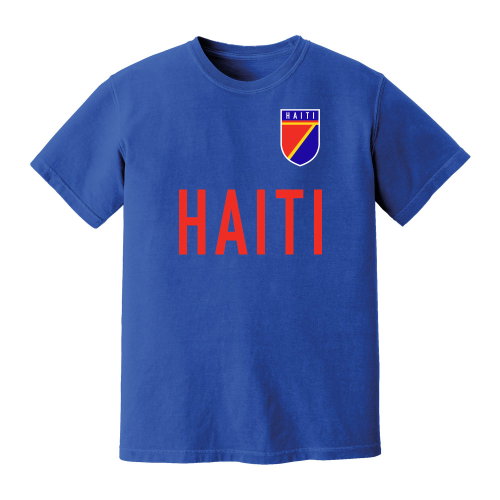 Haiti National Team Text T-Shirt (Blue)