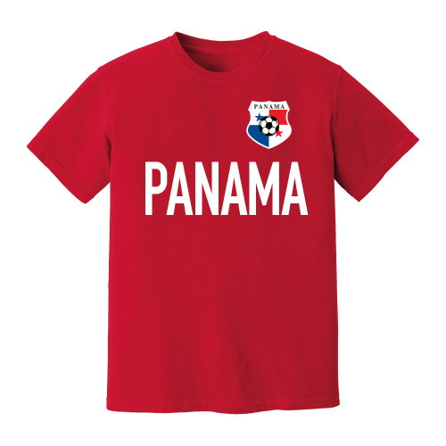 Panama National Team Text T-Shirt (Red)