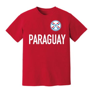 Paraguay National Team Text T-Shirt (Red)