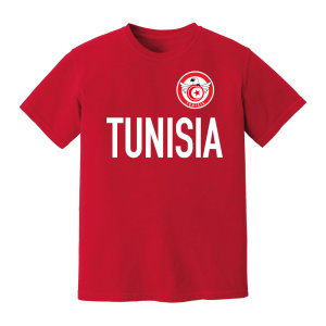 Tunisia National Team Text T-Shirt (Red)