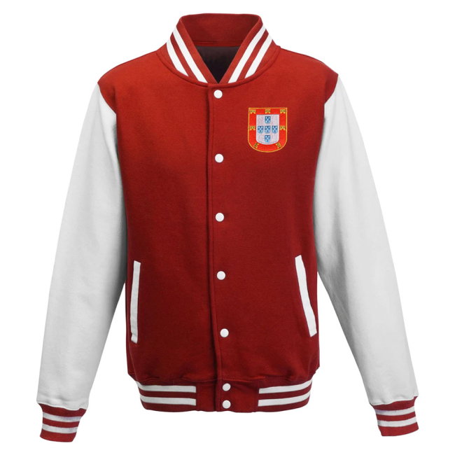 Portugal National Team College Baseball Jacket (Red)