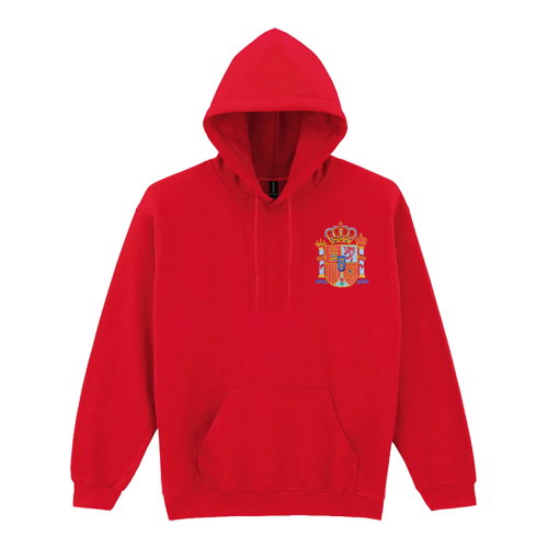 Spain National Team Embroidered Hoody (Red)