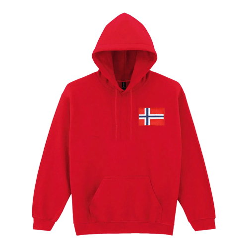 Norway National Team Embroidered Hoody (Red)