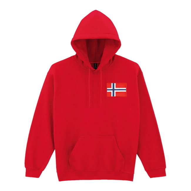 Norway National Team Embroidered Hoody (Red)