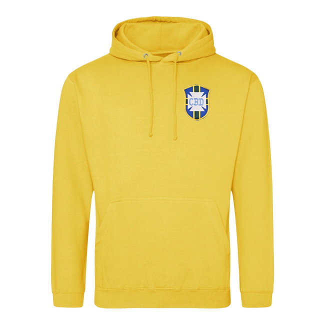 Brazil National Team Embroidered Hoody (Yellow)