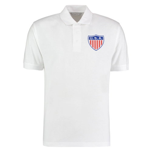 USA National Team Embroidered Polo Shirt (White)