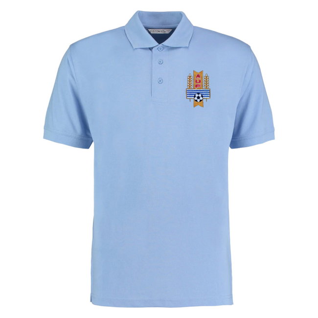 Uruguay National Team Embroidered Polo Shirt (Navy)