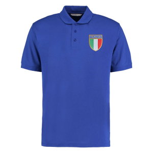 Italy National Team Embroidered Polo Shirt (Royal Blue)