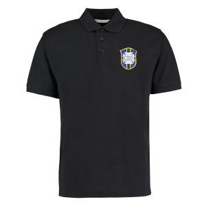 Brazil National Team Embroidered Polo Shirt (Black)