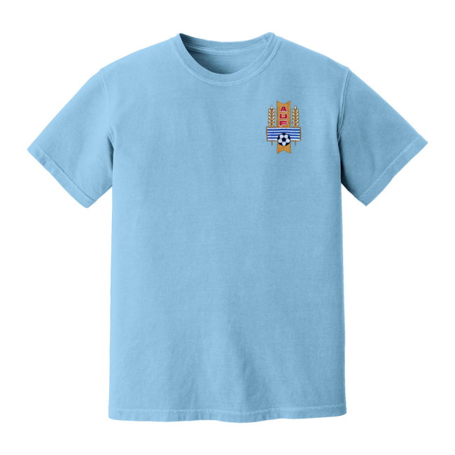 Uruguay National Team Embroidered Tee (Sky Blue)