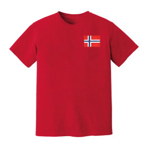 Norway National Team Embroidered Tee (Red)