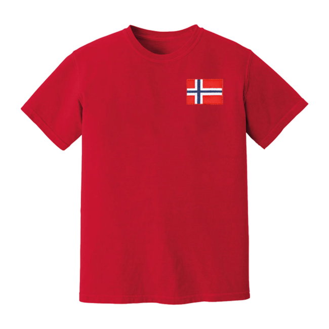 Norway National Team Embroidered Tee (Red)