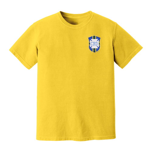 Brazil National Team Embroidered Tee (Yellow)