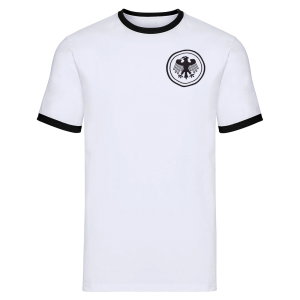 Germany National Team Embroidered Ringer Tee (White)