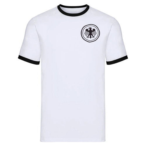 Germany National Team Embroidered Ringer Tee (White)