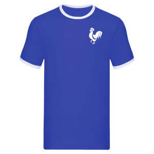 France National Team Embroidered Ringer Tee (Royal Blue)