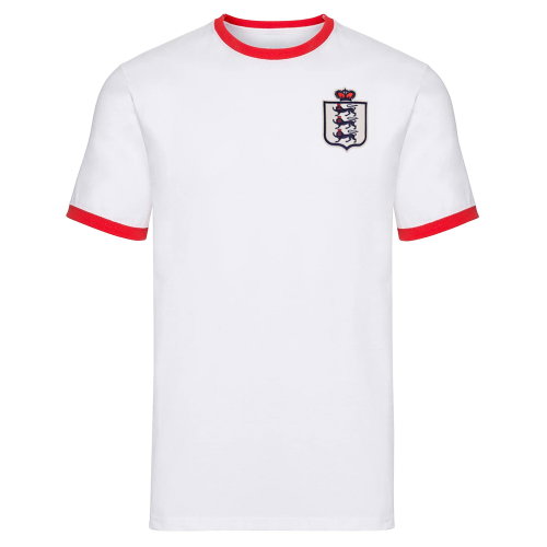 England National Team Embroidered Ringer Tee (White)