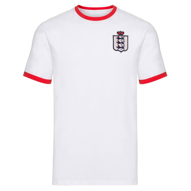 England National Team Embroidered Ringer Tee (White)